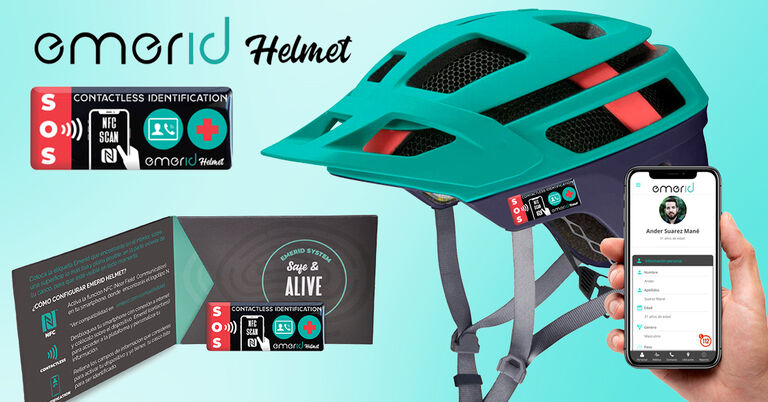 Emerid NFC /Contactless Identification Device for Helmets