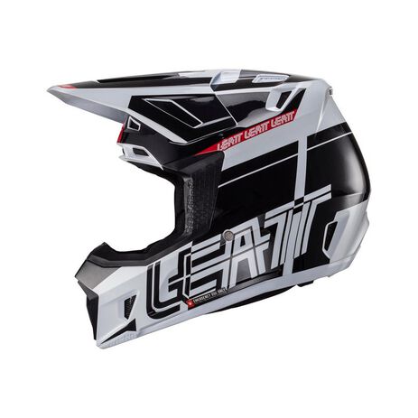 _Leatt Moto 7.5 V24 Helmet with Goggles Black/White/- | LB1024060240-P | Greenland MX_