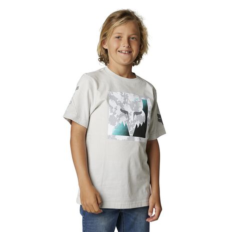 _Camiseta Infantil Fox Detonate Gris Claro | 30002-097 | Greenland MX_
