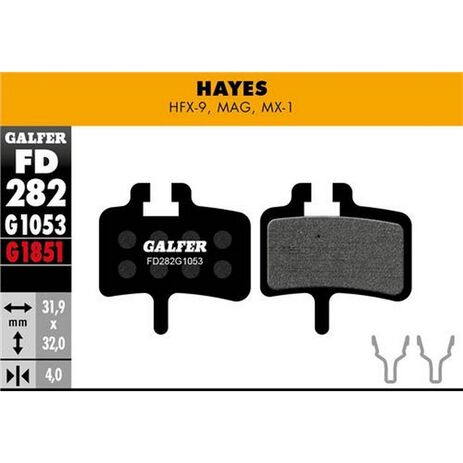 _Plaquettes de Frein Vélo Galfer Standard Hayes Mag - HFX - MX1 | FD282G1053 | Greenland MX_