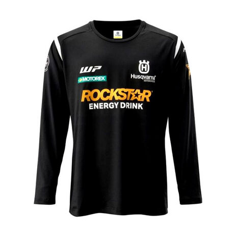 _Camiseta Manga Larga Husqvarna Rock Star Negro | 3RS23004050-P | Greenland MX_