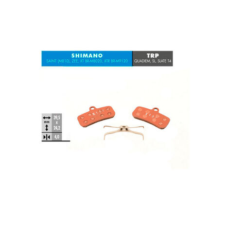 _TFHPC Ebike Brake Pads for Shimano Saint BR-M810, Zee, XTR 2019 (4P.) | TFBPE426 | Greenland MX_