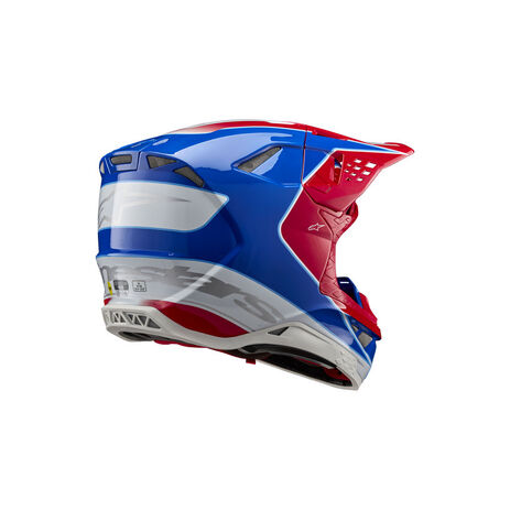 _Alpinestars Supertech M10 Aeon Helmet Red/Blue | 8301823-3017-P | Greenland MX_