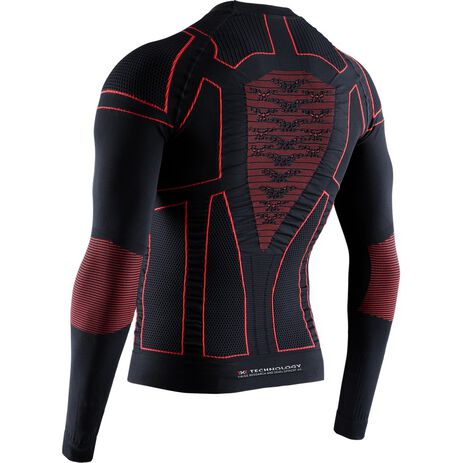 _Camiseta Térmica X-Bionic Moto Energizer 4.0 Negro/Rojo | NG-MT02S19M-B019-P | Greenland MX_