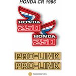 _Kit Adhesivos OEM Honda CR 250 R 1986 | VK-HONDCR250R86 | Greenland MX_