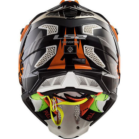 _LS2 MX470 Subverter Emperor Helmet Black/Orange | 404702252P | Greenland MX_