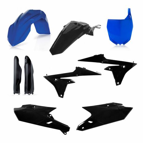 _Full Kit Plásticos Acerbis Yamaha YZ 250/450 F 14-17 Negro/Azul | 0017563.316-P | Greenland MX_