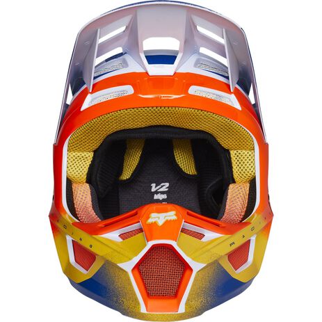 _Fox V2 Rkane Helmet Orange/Blue | 28802-592 | Greenland MX_
