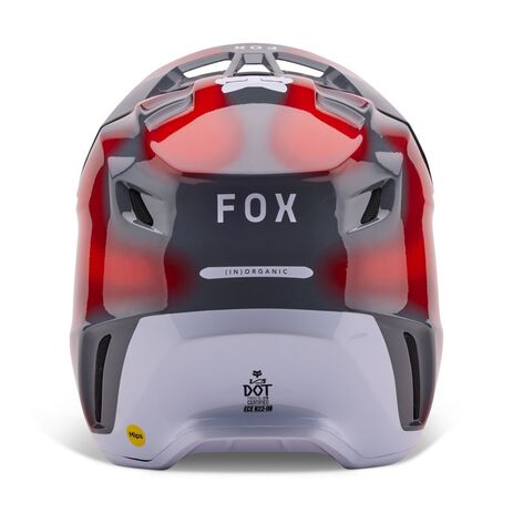 _Casco Fox V3 Volatile Gris/Rojo | 32009-037-P | Greenland MX_