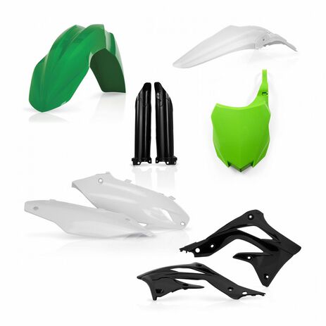 _Full Kit Plásticos Acerbis Kawasaki KX 450 F 13-15 Verde/Negro | 0016877.377-P | Greenland MX_