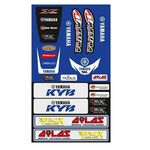 _4MX Yamaha Front + Rear Mudguard Sticker Kit | 4MX-FF-YAMAHA | Greenland MX_