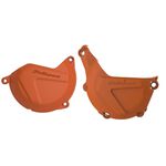 _Polisport Clutch and Ignition Cover Protector Kit Husqvarna FE 450/501 14-16 KTM EXC-F 450/500 13-16 | 90989-P | Greenland MX_