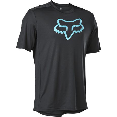 _Camiseta Técnica Fox Ranger Negro/Azul | 28874-176 | Greenland MX_