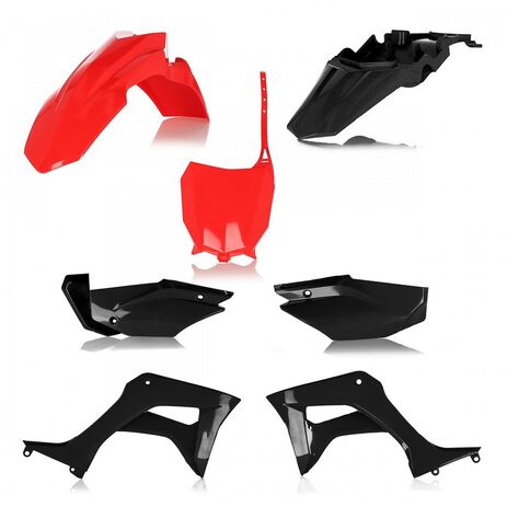 _Full Kit Plásticos Acerbis Honda CRF 110 F 19-21 Negro/Rojo | 0024606.349-P | Greenland MX_
