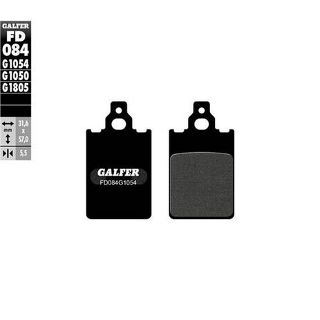 _Galfer Kawasaki KX 80 89/91-92 Suzuki RM 80 87-95 Semi Metal Rear Brake Pads | FD084G1054 | Greenland MX_