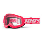 _100% Strata 2 M2 Youth Goggles Clear Lens Pink | 50031-00011-P | Greenland MX_