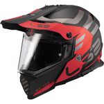 _LS2 MX436 Pioneer EVO Adventurer Helmet Black/Red | 4043640313XL-P | Greenland MX_