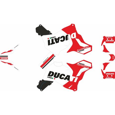_Kit Adhesivos Completo Ducati DesertX 22-23 Corse Edition Rojo/Blanco/Negro | SK-DUDESX22CO-P | Greenland MX_