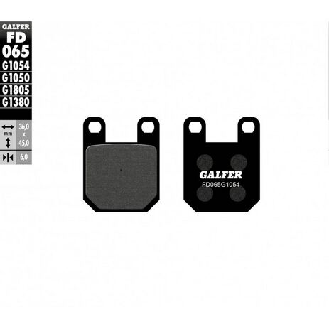 _Galfer KTM SX 60 99-.. EXC 50 99-.. Semi Metal Front Brake Pads | FD065G1054 | Greenland MX_
