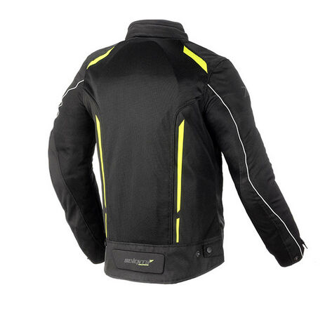 _Seventy Degrees SD-JT32 Touring Summer Jacket Black/Fluo Yellow | SD23032034-P | Greenland MX_