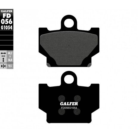 _Galfer Yamaha XT 600/600 Z 85-86 Semi Metal Front Brake Pads | FD056G1054 | Greenland MX_