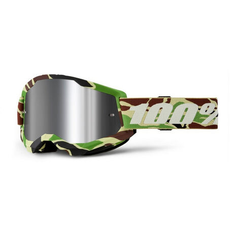 _100% Strata 2 M2 Goggles Mirror Lens Camo | 50028-00024-P | Greenland MX_