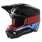 _Alpinestars S-M5 Bond Helmet Black/Red | 8303422-1377 | Greenland MX_