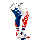 _100% Rev Knee Brace Long Socks White/Blue/Red | 2401441517-P | Greenland MX_