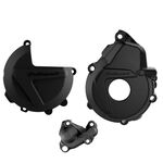 _Polisport Clutch+Ignition+Water Pump Cover Protector Kit HVA FE 250 19-22 KTM EXC-F 250 17-22 | 90982-P | Greenland MX_