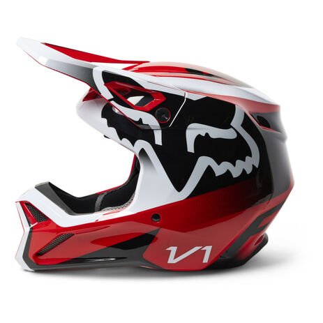 _Casque Fox V1 Leed Rouge Fluo | 29657-110 | Greenland MX_