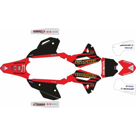 _Kit Adhesivos Completo Honda CRF 250 R 22-23 HRC Rojo/Amarillo | SK-HCRF2522HRCREY-P | Greenland MX_