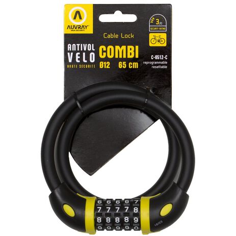 _Auvray Anti-theft Cable Combi D.12 in 65 cm | CAC65AUV12 | Greenland MX_
