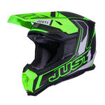 _Just1 J-22 Carbon Fluo Helmet Fluo Green | 606001014500502-P | Greenland MX_