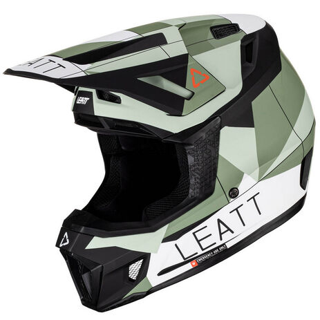 _Leatt Moto 7.5 Helmet with Goggles Green | LB1023010650-P | Greenland MX_