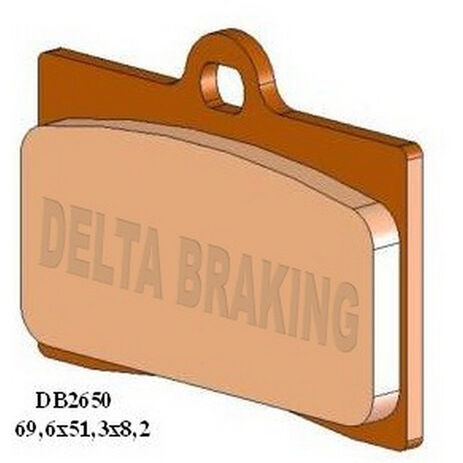 _Delta Brake Pads Front Aprilia 125 RS4 11-15 | DB2650 | Greenland MX_
