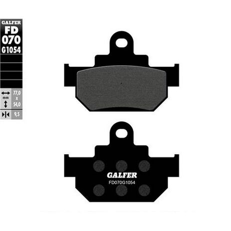 _Galfer Suzuki RM 125 85-86 RM 250 86 Semi Metal Front Brake Pads | FD070G1054 | Greenland MX_