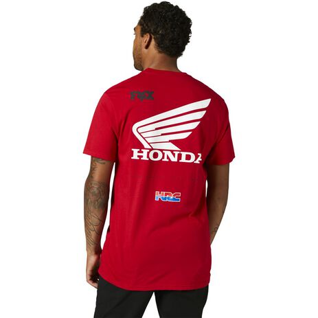 _Fox Honda Wing Premium T-Shirt Red | 29003-122 | Greenland MX_