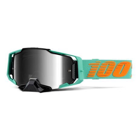 _100% Armega Mirror Lens Goggles Clark Silver Flash | 50710-359 | Greenland MX_