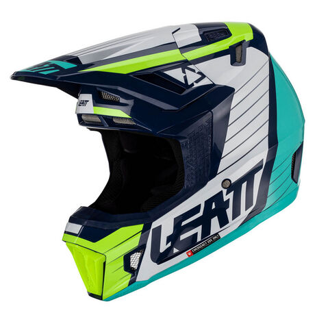 _Casco con Gafas Leatt Moto 7.5 Azul | LB1023010600-P | Greenland MX_
