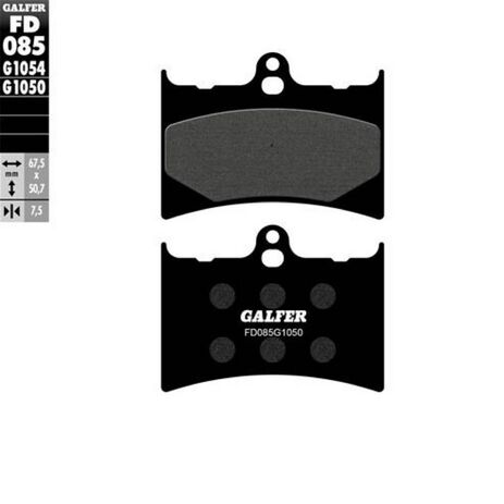 _Galfer KTM Enduro 400 87-.. Semi Metal Front Brake Pads | FD085G1050 | Greenland MX_