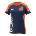 _Camiseta Mujer KTM Réplica Team Azul Marino/Naranja | 3RB240006801-P | Greenland MX_