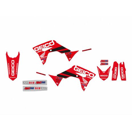 _Blackbird Replica Team Geico D'cor Honda CRF 250 R 18-20 CRF 450 R 17-20 Seat Cover + Decal Kit | 8146R19 | Greenland MX_
