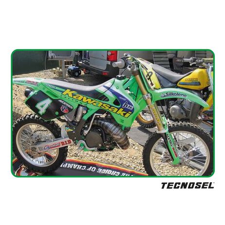_ Housse de Selle Tecnosel Replica Team Kawasaki 1998 KX 125/250 94-98 | 14V02 | Greenland MX_