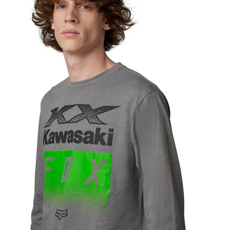 _Fox X Kawasaki Premium Long Sleeve T-Shirt | 30552-185-P | Greenland MX_