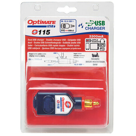 _Chargeur USB Optimate Dual 3300 MA O-115 | 00600115 | Greenland MX_