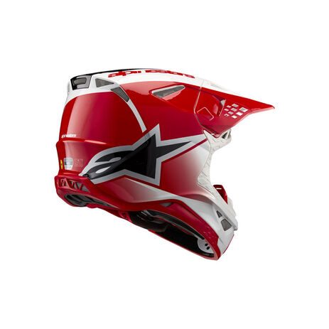 _Alpinestars Supertech M10 Unite Helmet Red/White | 8301623-3182-P | Greenland MX_