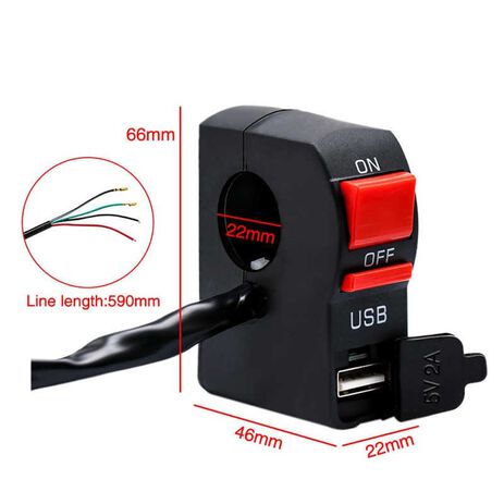 _Gnerik kill switch ON/OFF Style With USB Port | GK-1829 | Greenland MX_