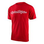 _Troy Lee Designs Signature Youth T-Shirt Red | 724565002-P | Greenland MX_