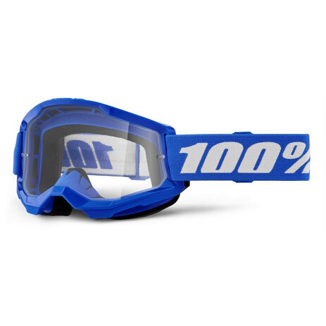 _100% Strata 2 M2 Goggles Clear Lens Blue | 50027-00014-P | Greenland MX_