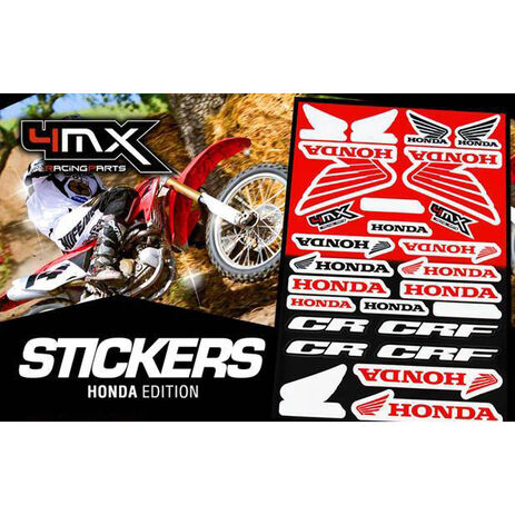 _4MX Assorted Stickers Honda | 01KITA606H | Greenland MX_